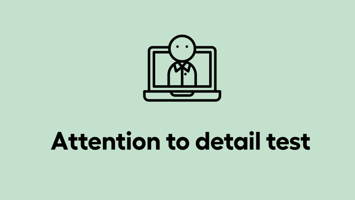 attention to detail test